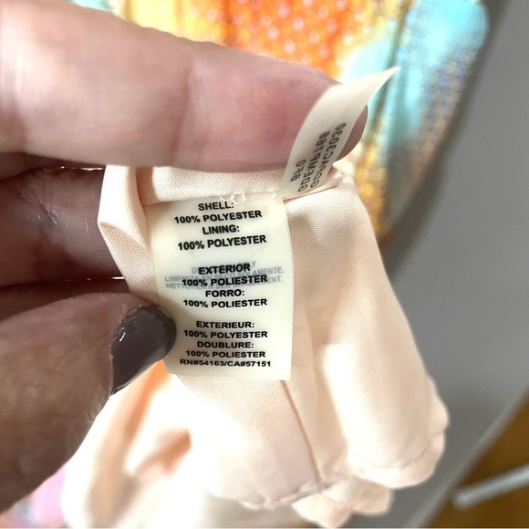 GUESS  Hi Low Chiffon Sweetheart Party Dress Pastels Demure SZ 12  EUC - Picture 11 of 11